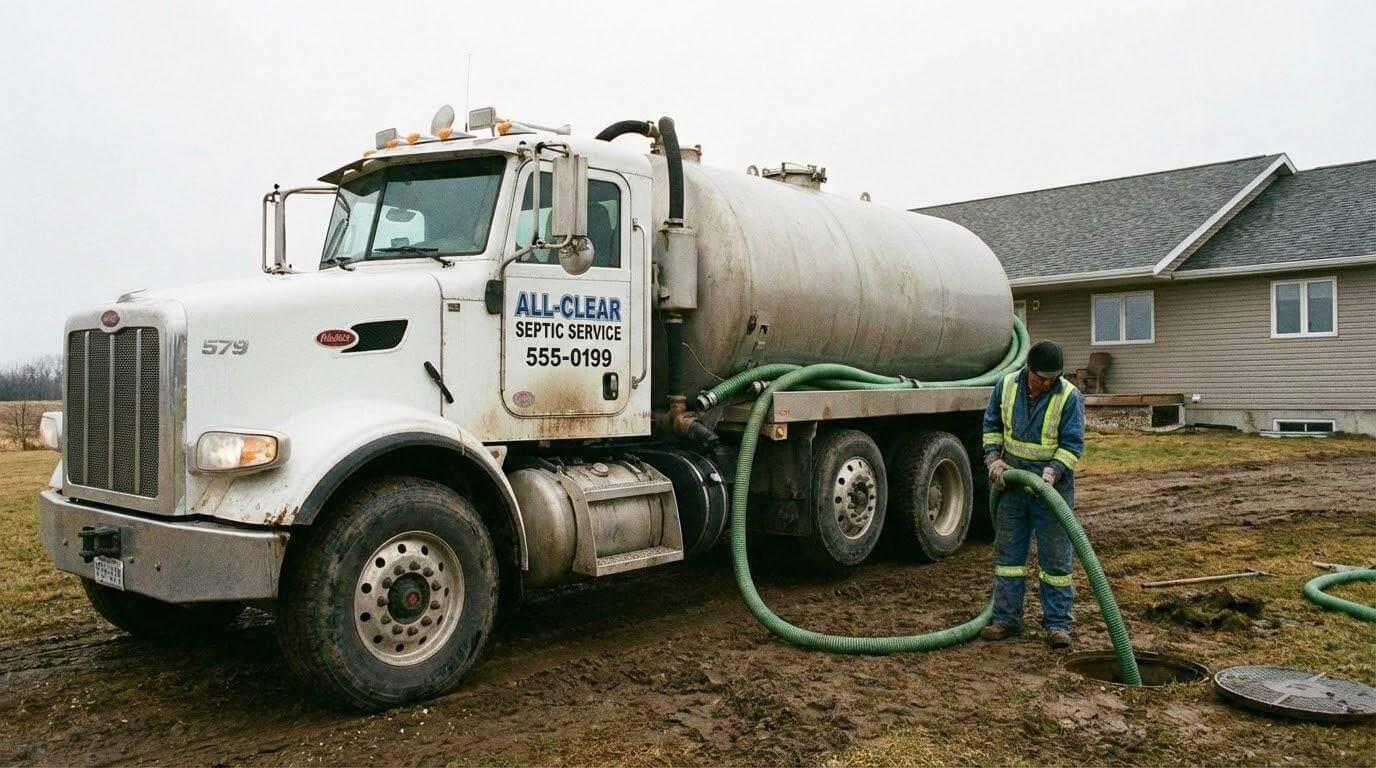 Man standing next to a truck with a